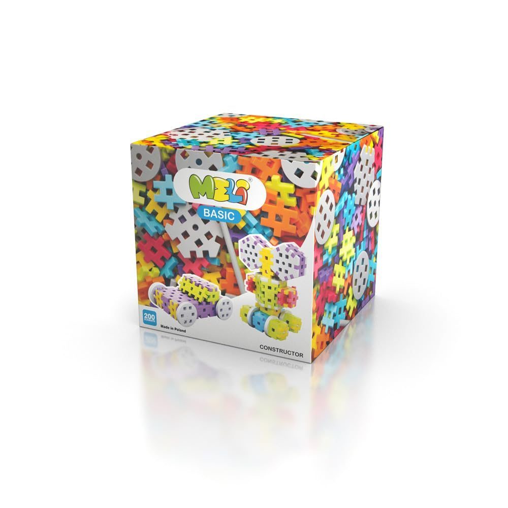 MELI- Basic Constructor 200pcs Juegos de construcción, Color (Multicolor) (50035)