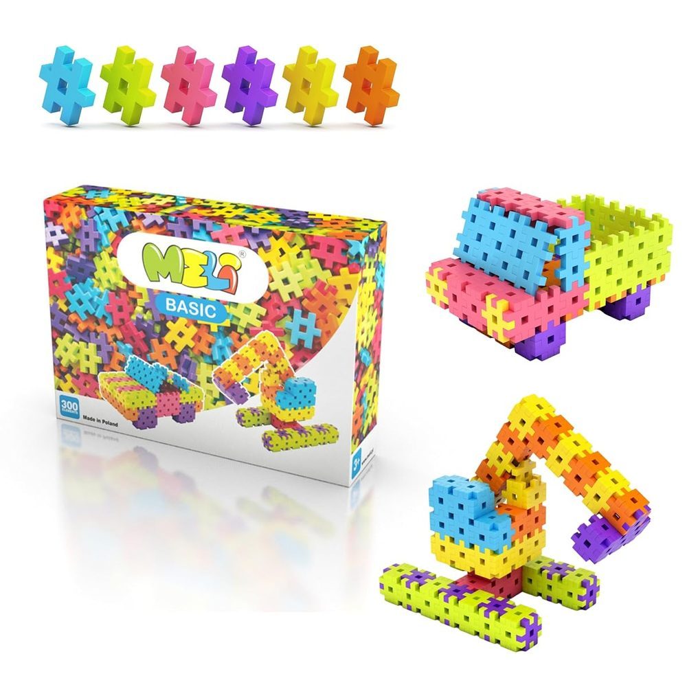 MELI- Basic 300pcs Juegos de construcción, Color (Multicolor) (50005)