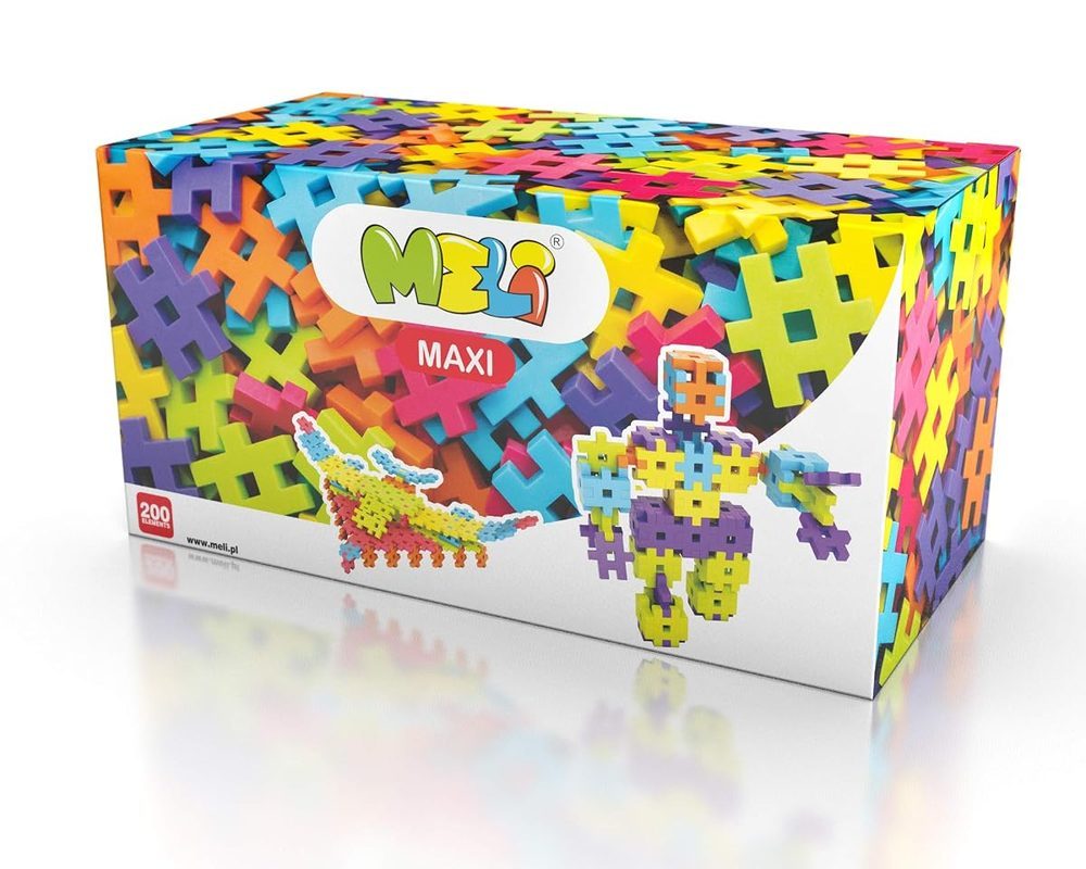 Meli 67115 Maxi - Juego de 200 Juguetes creativos Multicolor
