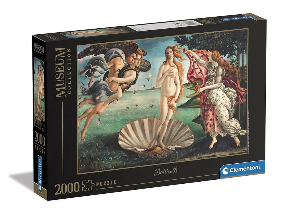 Clementoni - Puzzle Adulto 2000 Piezas Cuadro Nacimiento de Venus de Botticelli, Colección Museos, (32572)