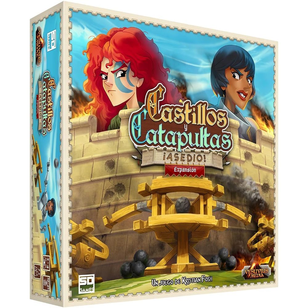 SD GAMES Juego De Mesa Castillos Y Catapultas Asedio - Juego De Mesa - Habilidad - Expansion