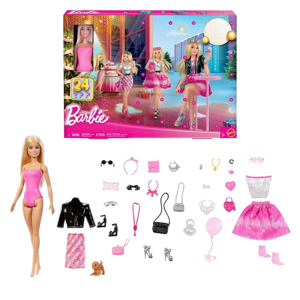 Barbie Calendario de Adviento con 24 accesorios