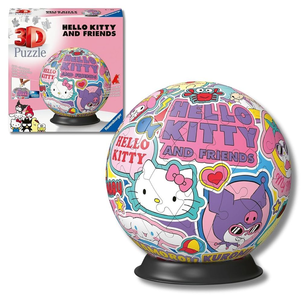 Ravensburger - Puzzle 3D Hello Kitty 72 Piezas, +6 años