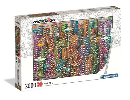 Clementoni 32565 - Puzzle 2000 Piezas Mordillo: The Jungle